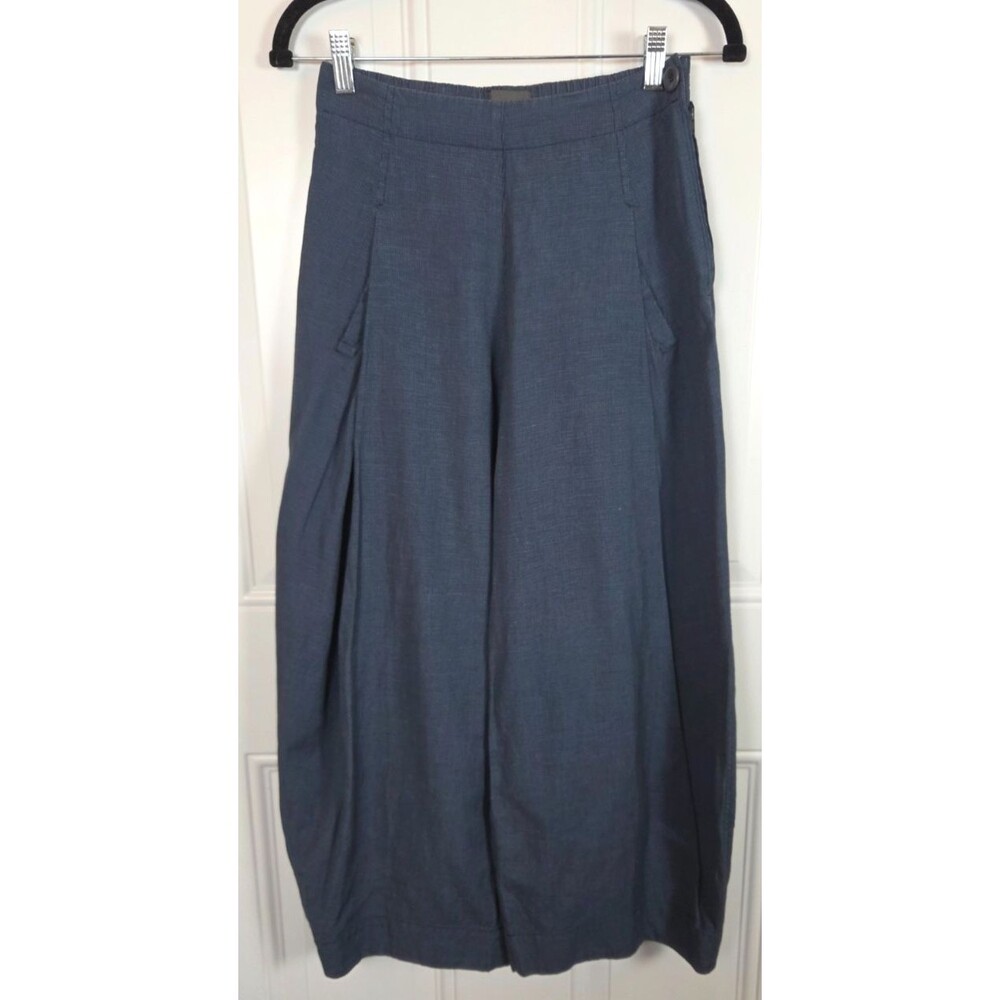 Oska Womens Linen Blend Barrel Leg Cropped Trouser Pants Size 1 (US Small)